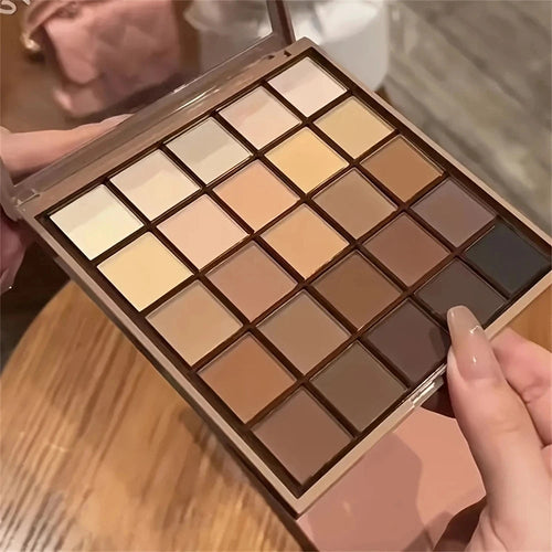 25 Neutral Eyeshadow Palette – Matte & Shimmer Earth Tones